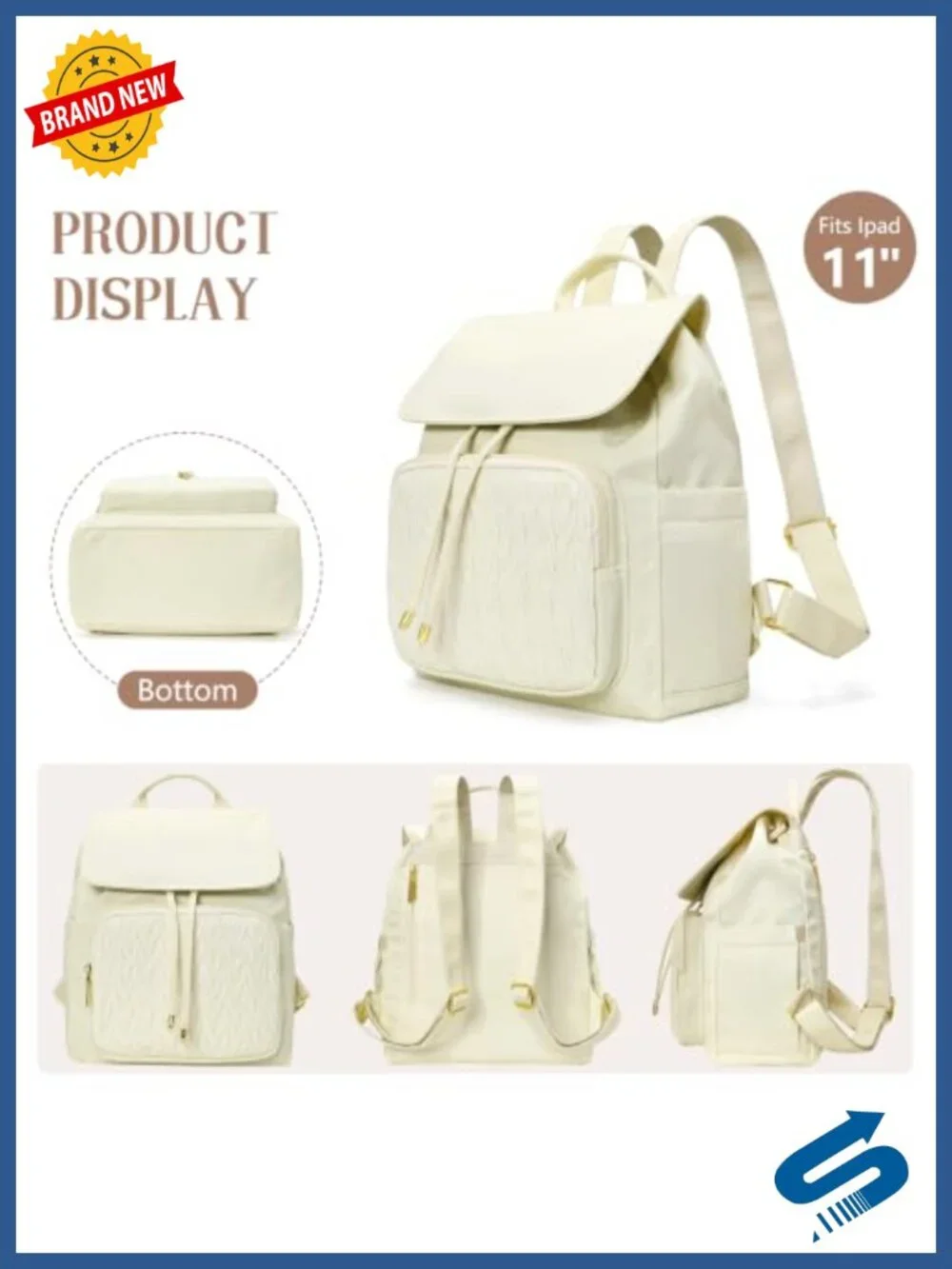 Women's Quilted Mini Backpack Purse Anti-theft Waterproof Daypack